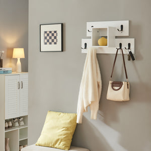 Vägghängd garderob Vänd med förvaringsfack 32x60x14 cm Vit [en.casa] - premiumXL