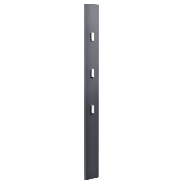 Klädhängare med 3 utfällbara krokar 170x15x2,5cm högglans [en.casa] välj modell
