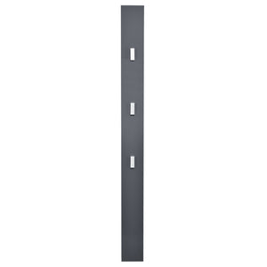 Klädhängare med 3 utfällbara krokar 170x15x2,5cm högglans [en.casa] välj modell