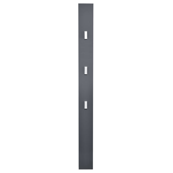 Klädhängare med 3 utfällbara krokar 170x15x2,5cm högglans [en.casa] välj modell