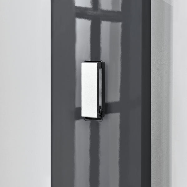 Klädhängare med 3 utfällbara krokar 170x15x2,5cm högglans [en.casa] välj modell