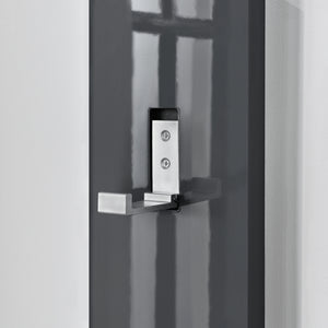 Klädhängare med 3 utfällbara krokar 170x15x2,5cm högglans [en.casa] välj modell