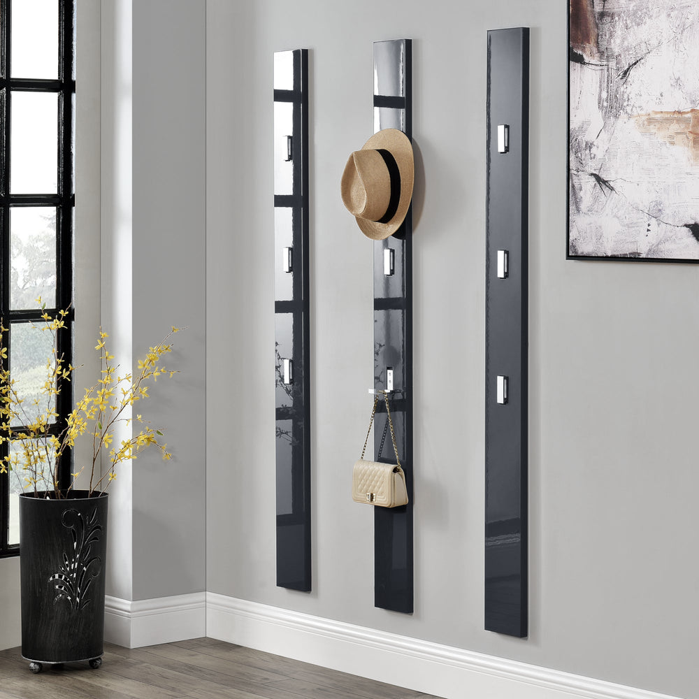 Väggklädhängare Hansnes med 3 fällbara krokar 165 cm olika färger [en.casa] - premiumXL