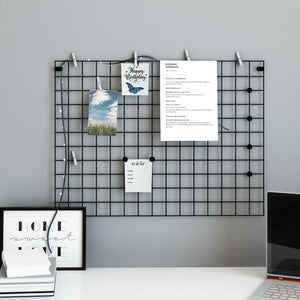 Vägggaller Sæby Metall 75 x 55 cm Svart [en.casa] - premiumXL