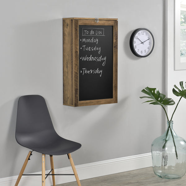 Väggmonterat klaffbord med tavla [en.casa] välj modell