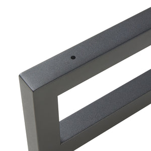 Väggkonsol 2-pack Hawangen Stål Svart [en.casa]