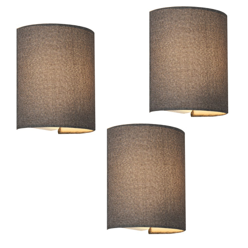 Vägglampa Bryssel Grå 2-pack / 3-pack [lux.pro] - premiumXL