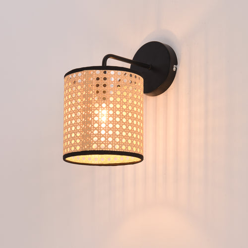 Southend vägglampa i rottinglook [lux.pro]