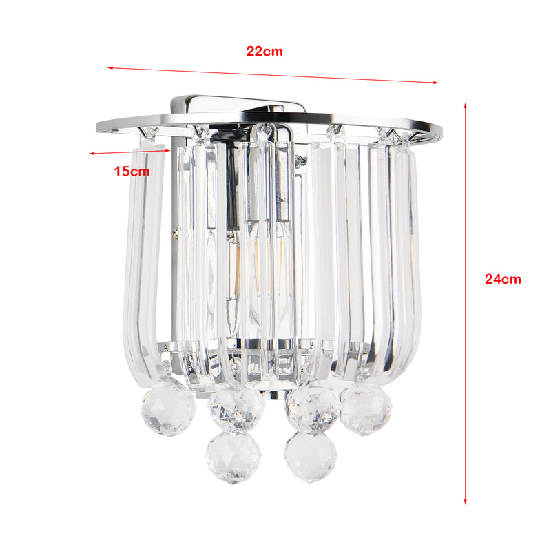 Måttskiss Vägglampa Alnwick [lux.pro]