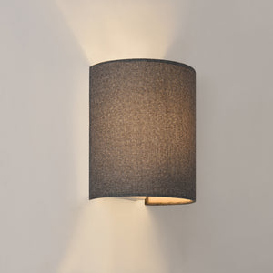 Vägglampa Bryssel grå set om 2 / 3 [lux.pro] 