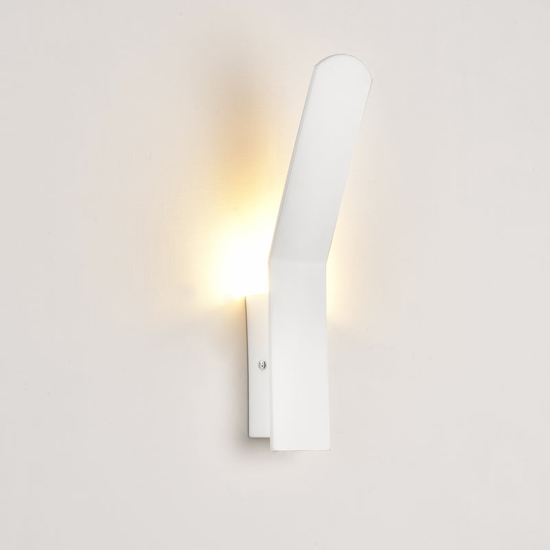 Måttskiss Vägglampa-metall-vit-välj modell