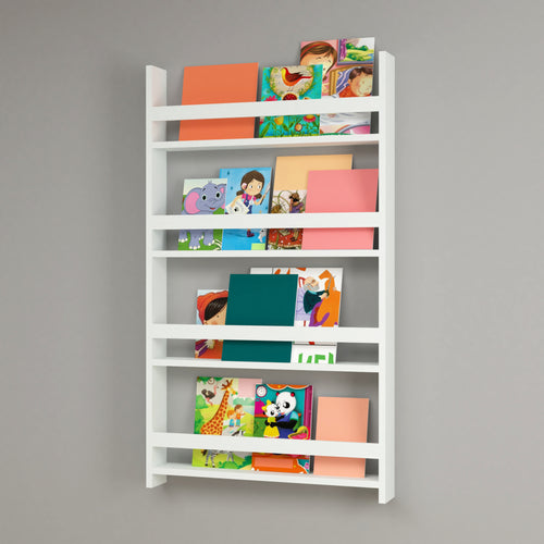Barnhylla Sotenäs 120x74x10cm Vit [en.casa] - premiumXL
