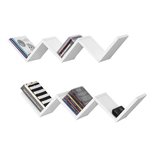 Vägghylla Askim set om 2 W form 71,5x15x14cm [en.casa] välj modell