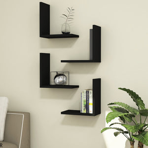 Vägghylla Broby i 4-pack 30 x 30 x 16 cm i olika färger [en.casa] - premiumXL