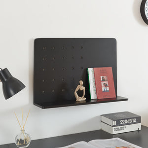 Vägghylla Dønna 60x15x40cm Svart [en.casa] - premiumXL