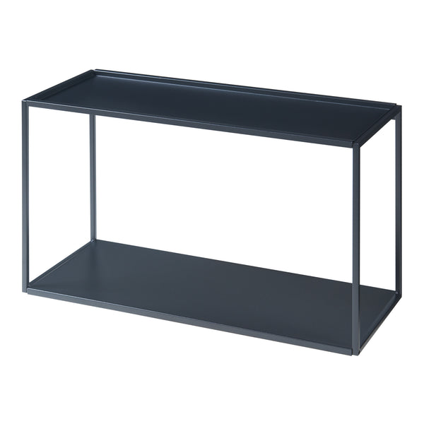 Vägghylla Notodden Svart Stål [en.casa]