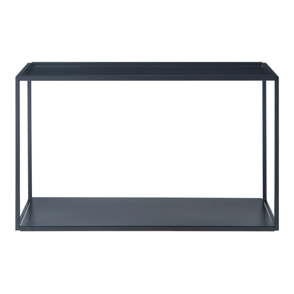 Vägghylla Notodden Svart Stål [en.casa]