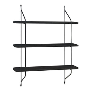 Vägghylla Østfold 100x80x21 cm stål [en.casa]