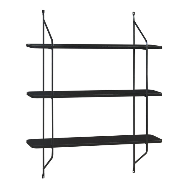 Vägghylla Østfold 100x80x21 cm stål [en.casa]