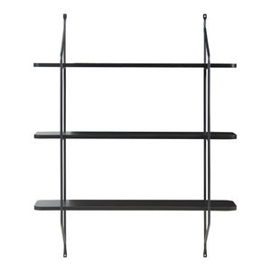 Vägghylla Østfold 100x80x21 cm stål [en.casa]