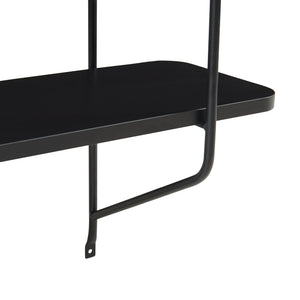 Vägghylla Østfold 100x80x21 cm stål [en.casa]