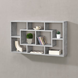 Vägghylla Saputit med 8 fack 85x16x48cm [en.casa] välj modell