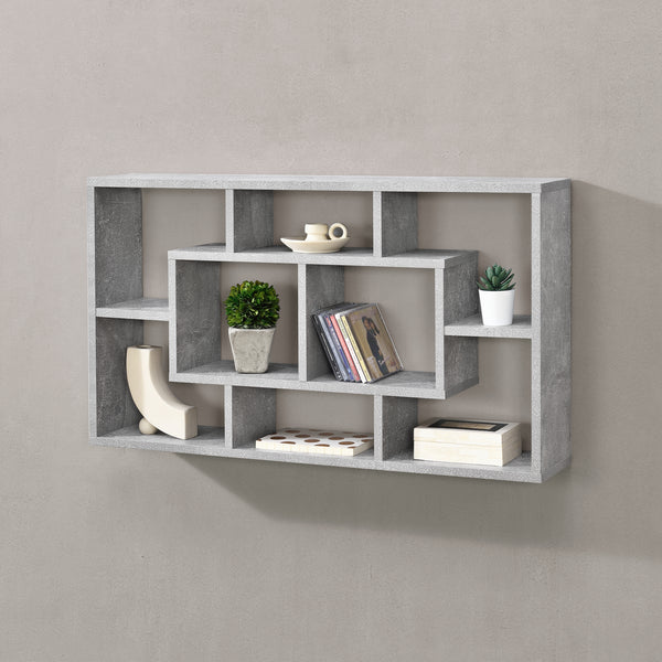 Vägghylla Saputit med 8 fack 85x16x48cm [en.casa] välj modell