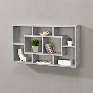 Vägghylla Saputit med 8 fack 85x16x48cm [en.casa] välj modell