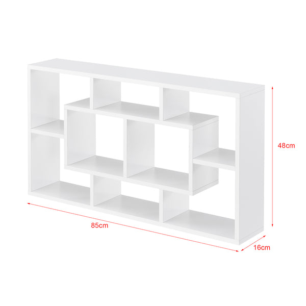 Vägghylla Saputit med 8 fack 85x16x48cm [en.casa] välj modell