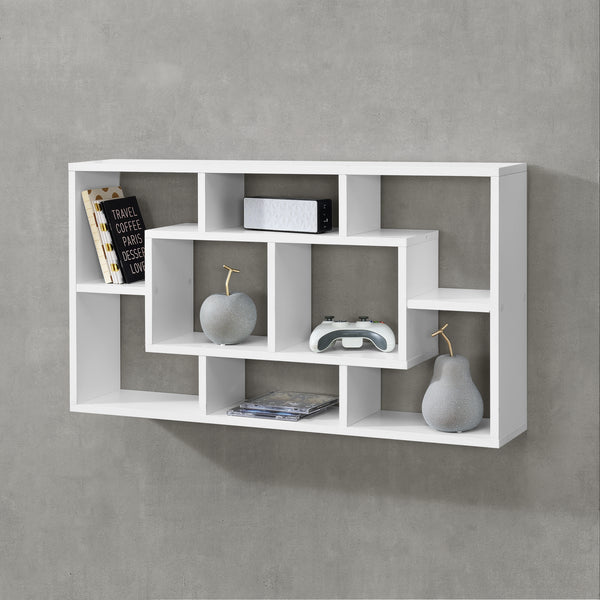 Vägghylla Saputit med 8 fack 85x16x48cm [en.casa] välj modell