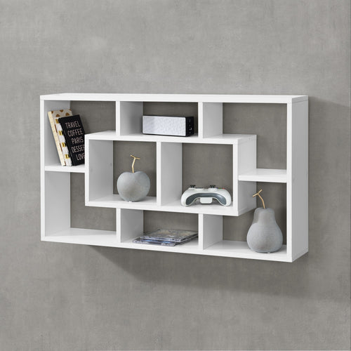Vägghylla Saputit med 8 fack 85x16x48cm [en.casa] välj modell