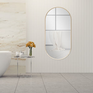 Väggspegel Corato 40x80 cm oval [en.casa] välj modell