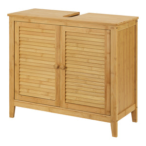 Bambu tvättställsskåp Värmdö 60x67x30cm [en.casa] - premiumXL