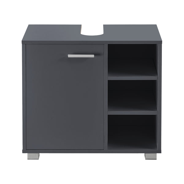 Tvättställsunderskåp Narvik med dörr och 3 hyllplan 55,6x60x31cm [en.casa] välj modell