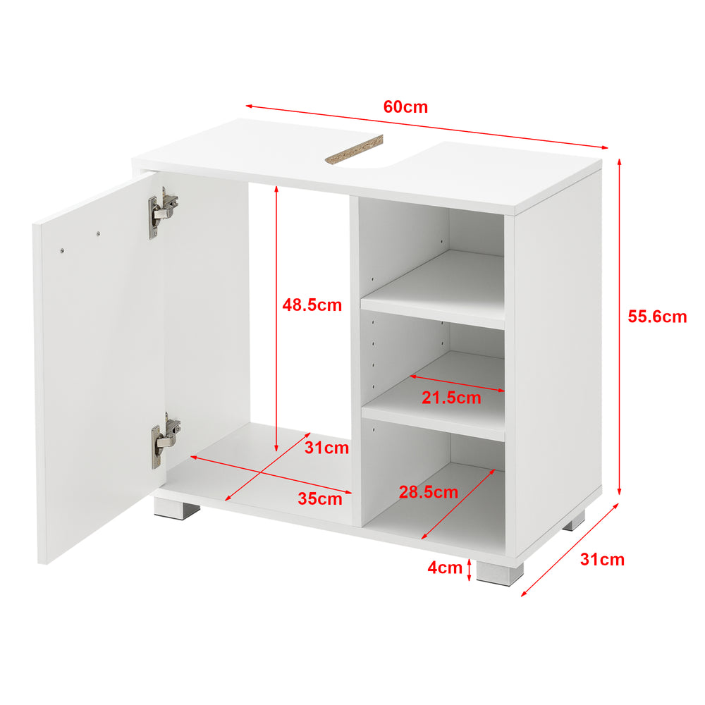 Tvättställsskåp 56x60x31 cm i olika färger en.casa - premiumXL