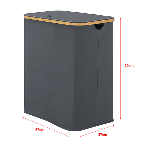Tvättkorg Rusko 140L i olika färger [en.casa]