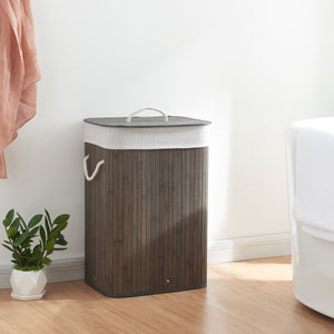 Tvättkorg Salla bambu i olika färger och storlekar [en.casa]