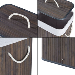 Tvättkorg Salla bambu i olika färger och storlekar [en.casa]