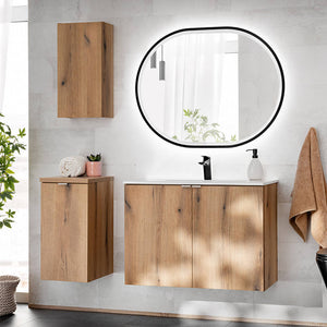 Tvättställ Skelbolu med dörrar eklook [en.casa]