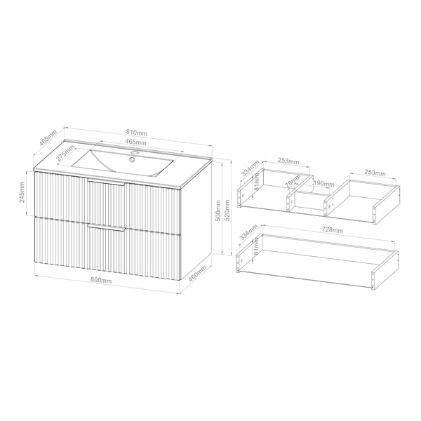 Tvättställ med handfat Veppenssan [en.casa]
