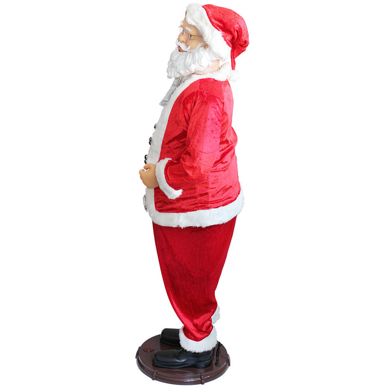 Måttskiss Stor dansande och sjungande jultomte [lux.pro]® välj modell