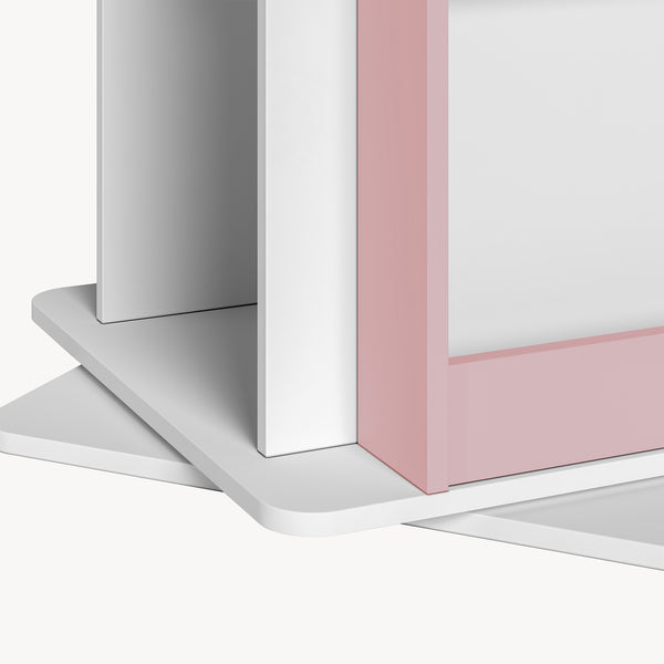Roterbart barnhylla Vipsali 108x40x40 cm [en.casa]