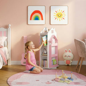 Roterbart barnhylla Vipsali 108x40x40 cm [en.casa]