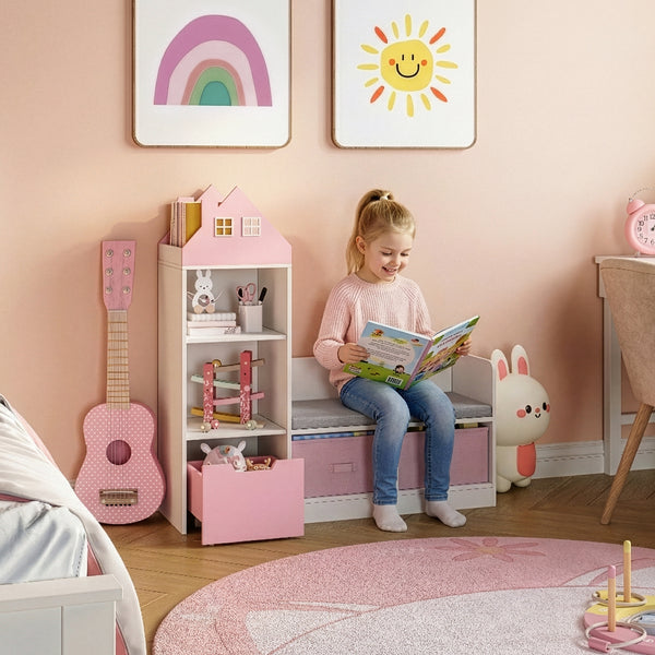 Barnstolsbänk med hylla Vipsali [en.casa]