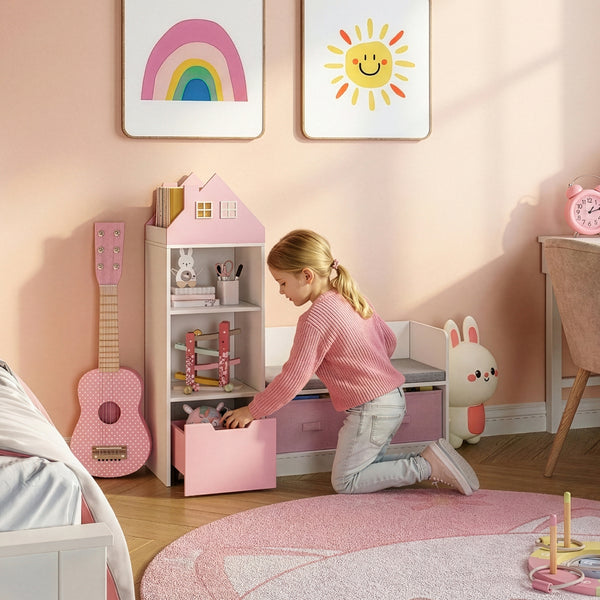 Barnstolsbänk med hylla Vipsali [en.casa]