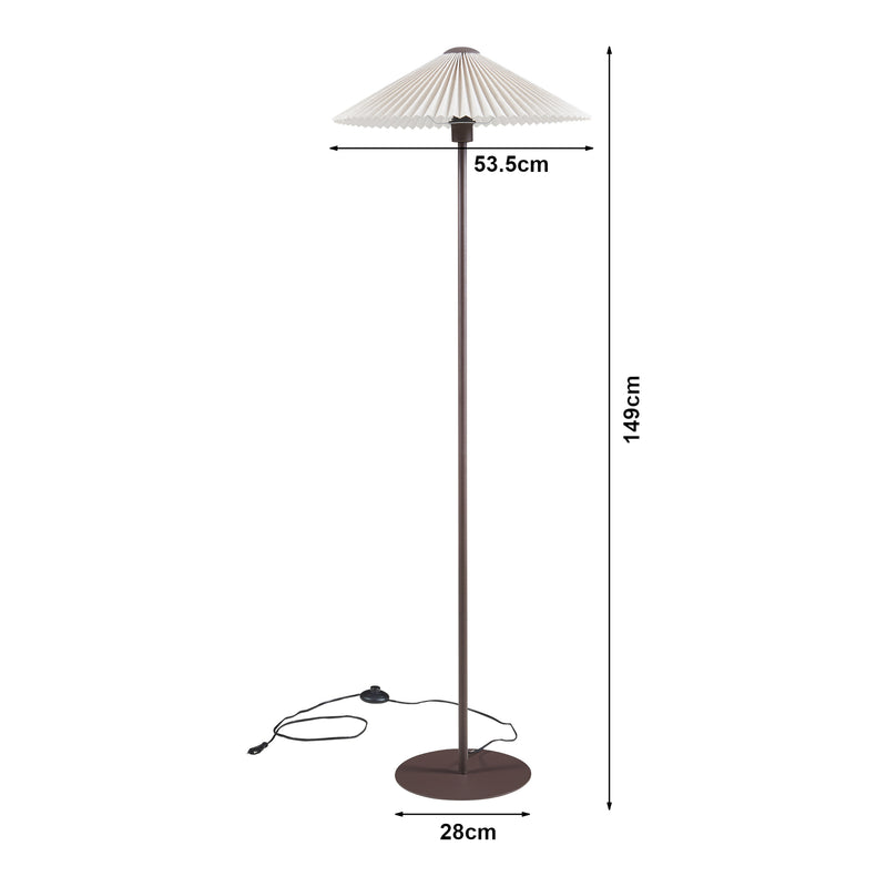 Måttskiss Golvlampa Appledore [lux.pro]