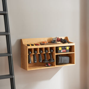 Verktygsorganisatör Gjemnes 86x25x45 cm bambu [en.casa]