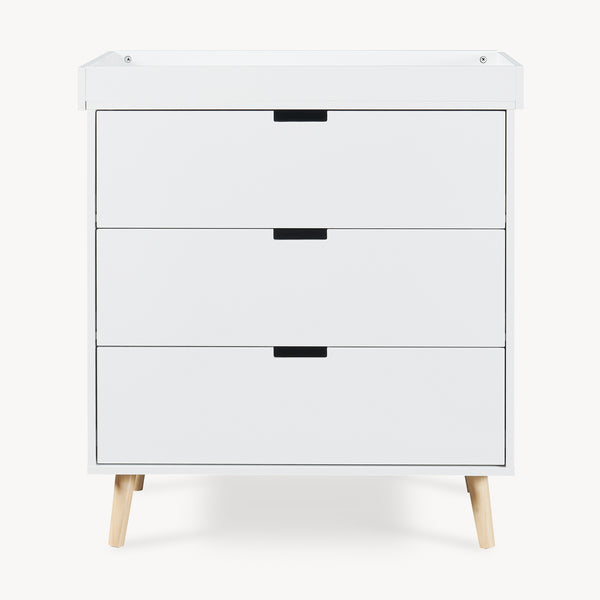 Skötbord Sallinrar med avtagbar skötbädd [en.casa]