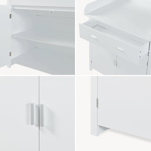 Skötbord Starler med avtagbar skötbädd [en.casa]