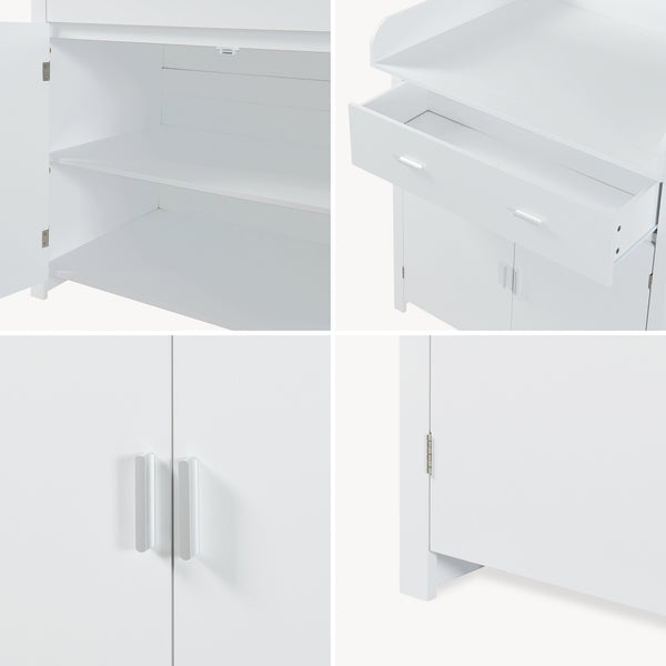 Skötbord Starler med avtagbar skötbädd [en.casa]
